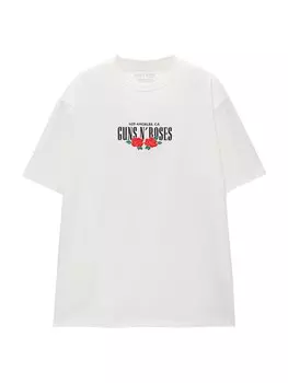 Футболка Pull&Bear, белый