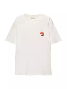 Футболка Pull&Bear, белый