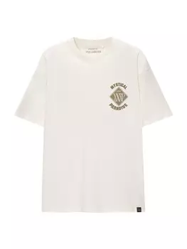 Футболка Pull&Bear, белый