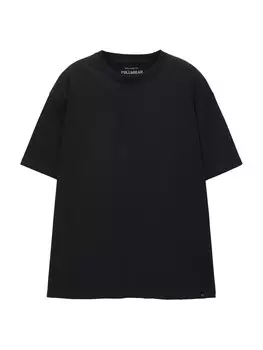 Футболка Pull&Bear, черный