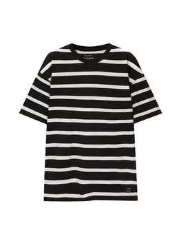 Футболка Pull&Bear, черный