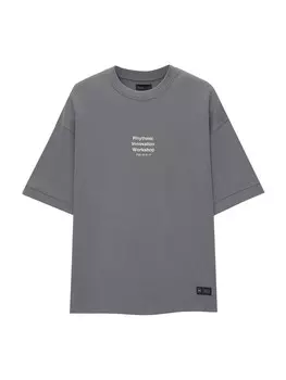 Футболка Pull&Bear, дымчатый синий