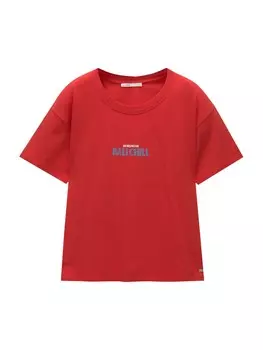 Футболка Pull&Bear, красный