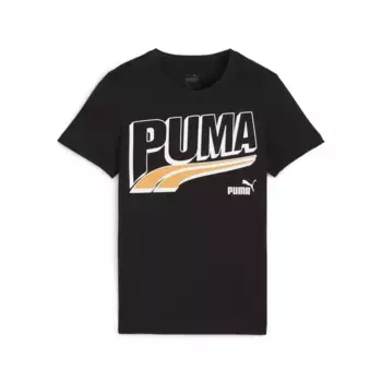 Футболка PUMA "ESS+ MID 90s Graphic T-Shirt Boys Boys", черный