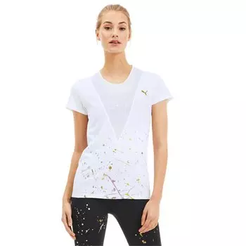 Футболка Puma Metal Splash Deep V, белый