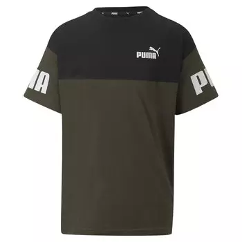 Футболка Puma Power Colorblock, зеленый