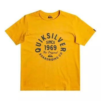 Футболка Quiksilver Circled Script Front, желтый