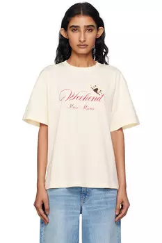 Футболка Radura Weekend Max Mara, экрю