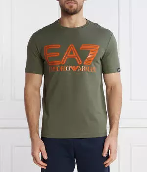 Футболка Regular Fit Ea7, зеленый