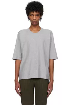 Футболка Release-T basic Homme Pliss Issey Miyake, серый