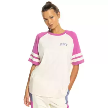 Футболка Roxy Ess Base, розовый/белый