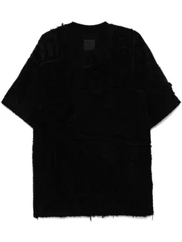 Футболка с эффектом потертости Givenchy, черный