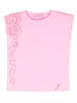 Футболка с аппликацией Miss Blumarine, розовый