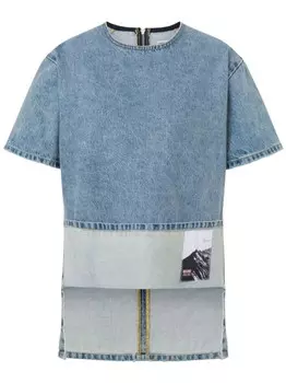 Футболка с аппликацией MOSCHINO JEANS, синий
