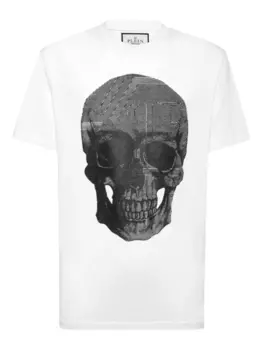 Футболка с черепом Philipp Plein, белый