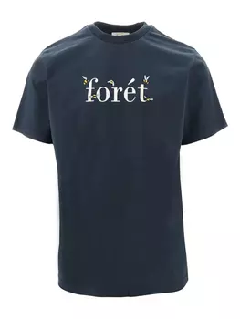Футболка с цветочным принтом Amber Bee Foret, синий