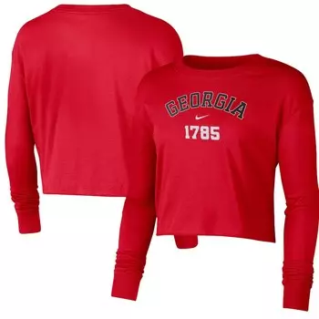 Футболка с длинным рукавом Nike Georgia Bulldogs, красный