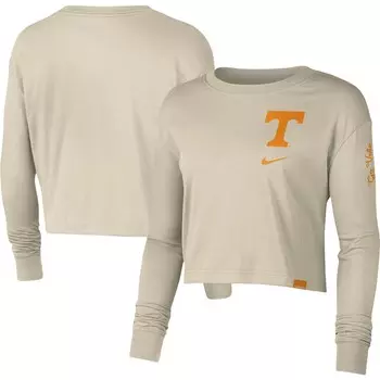 Футболка с длинным рукавом Nike Tennessee Volunteers, кремовый