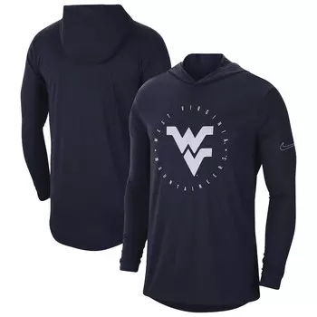 Футболка с длинным рукавом Nike West Virginia Mountaineers, нави