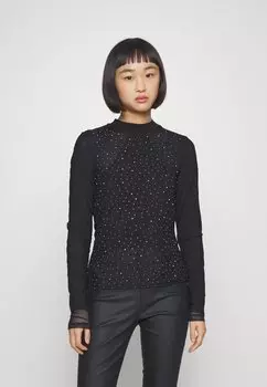 Футболка с длинным рукавом Onlelsa Shine ONLY Petite, черный