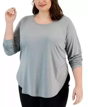 Футболка с длинным рукавом Plus Size Essentials ID Ideology, серый