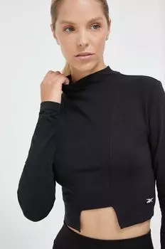 Футболка с длинным рукавом Reebok, черный