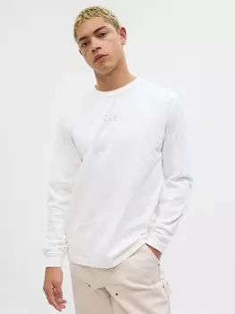 Футболка с длинными рукавами Gap, белый