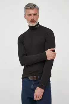 Футболка с длинными рукавами Tommy Hilfiger, черный