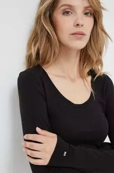 Футболка с длинными рукавами Tommy Hilfiger, черный