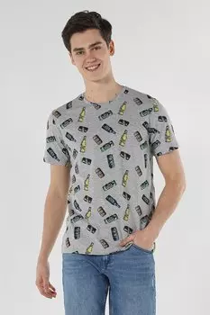 Футболка с фигурным рисунком Colin'S, желтый