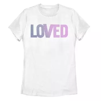 Футболка с градиентной надписью Juniors' Loved