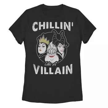 Футболка с графическим логотипом и логотипом группы Disney Villains Chillin' Villain для юниоров Licensed Character