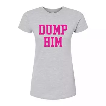 Футболка с графическим принтом Juniors' Dump Him Licensed Character, серый
