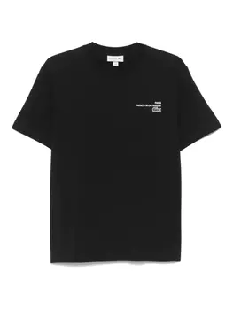 Футболка с графичным принтом Lacoste, черный