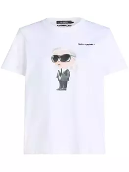 Футболка с иконкой Karl Lagerfeld, белый