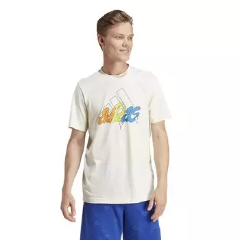 Футболка с иллюстрацией значка adidas Big & Tall Adidas, белый