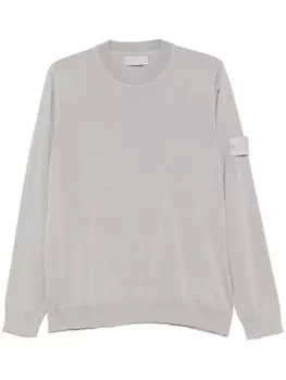 Футболка с изображением компаса Stone Island, серый