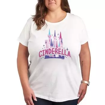 Футболка с изображением принцессы Золушки и замка Disney, белый