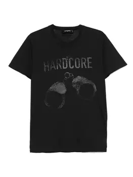 Футболка с изображением сигареты DSQUARED2, черный