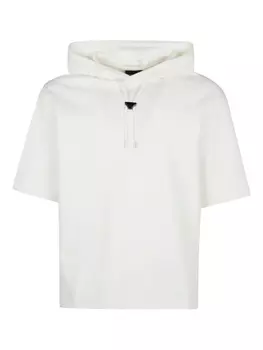 Футболка с капюшоном Emporio Armani, белый