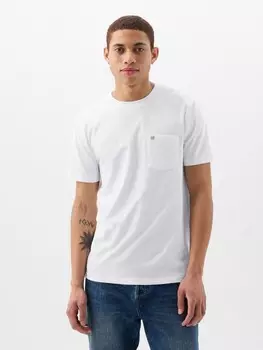 Футболка с карманом Gap, белый