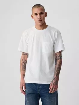 Футболка с карманом Gap, белый
