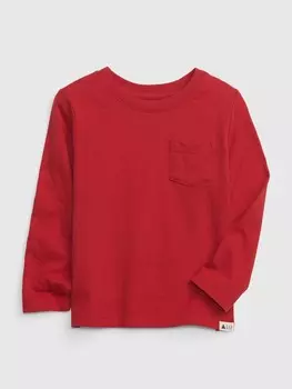 Футболка с карманом Gap, красный