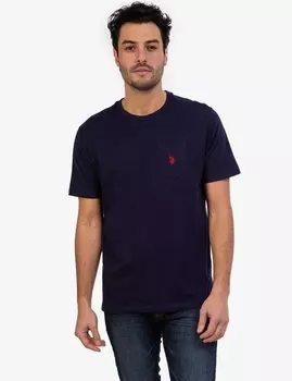 Футболка с карманом U.S. Polo Assn., синий