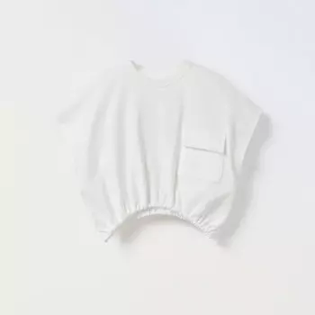 Футболка с карманом Zara, белый