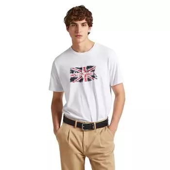 Футболка с коротким рукавом Pepe Jeans Clag, белый