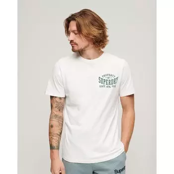 Футболка с коротким рукавом Superdry Athletic College Graphic, белый