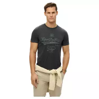 Футболка с коротким рукавом Superdry Workwear Washed Relaxed, черный
