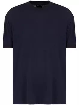 Футболка с короткими рукавами Giorgio Armani, синий