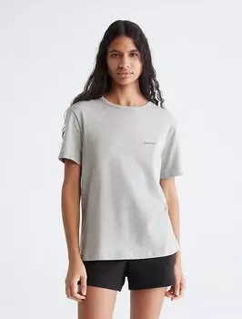 Футболка с круглым вырезом Modern Cotton Lounge Calvin Klein, серый